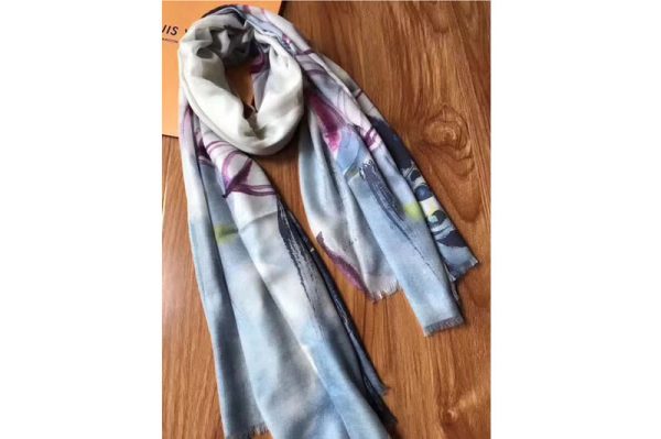 Replica Louis Vuitton 100x200cm Lotus Cashmere Scarf And Shawl