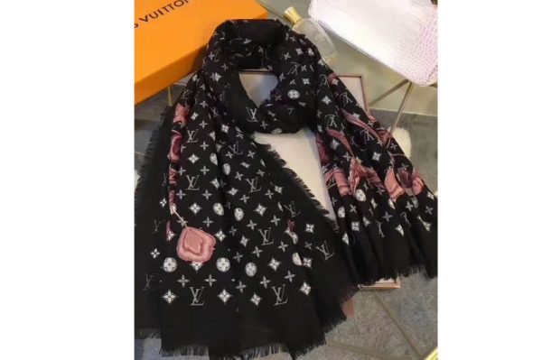 Louis Vuitton 85x170cm Cashmere Scarf And Shawl