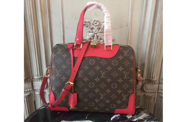 Replica Louis Vuitton M50058 Monogram Canvas Retiro Bags Red