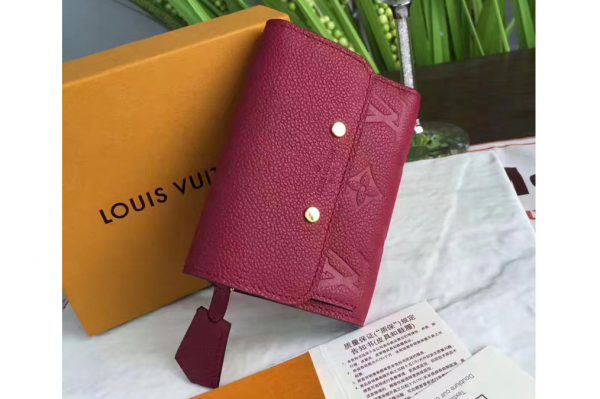 Replica Louis Vuitton M62184 Pont Neuf Compact Wallet Monogram Empreinte Red