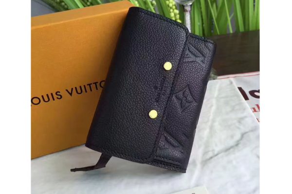 Replica Louis Vuitton M62184 Pont Neuf Compact Wallet Monogram Empreinte Black