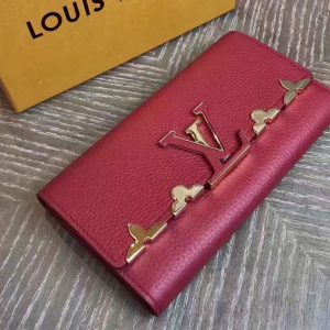 Replica Louis Vuitton M64551 Capucines Wallet Taurillon Leather Red