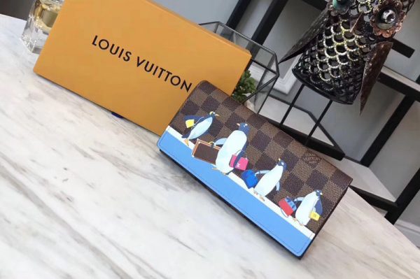 Replica Louis Vuitton N64426 Sarah Wallet Damier Ebene Canvas