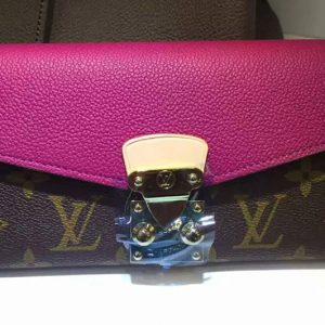 Replica Louis Vuitton M56241 Monogram Canvas Pallas Wallet Grape