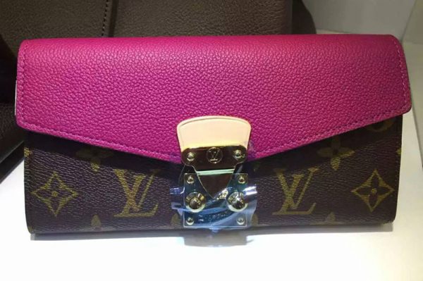 Replica Louis Vuitton M56241 Monogram Canvas Pallas Wallet Grape