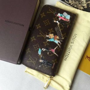 Replica Louis Vuitton M60291 Monogram Canvas Womens Zippy Wallet Illustre