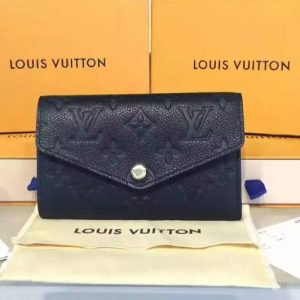 Replica Louis Vuitton M60568 Compact Curieuse Wallet Monogram Empreinte Black