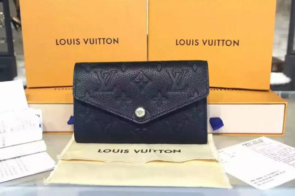 Replica Louis Vuitton M60568 Compact Curieuse Wallet Monogram Empreinte Black