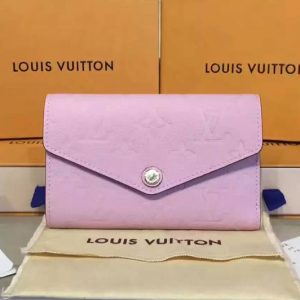 Replica Louis Vuitton M60568 Compact Curieuse Wallet Monogram Empreinte Pink