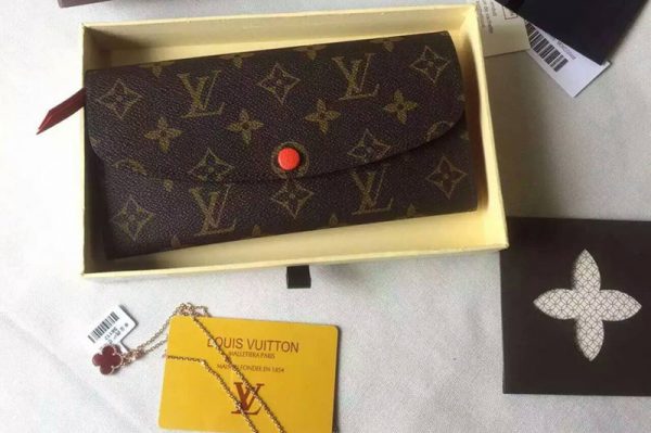 Replica Louis Vuitton M60696 Monogram Canvas Emilie Wallet