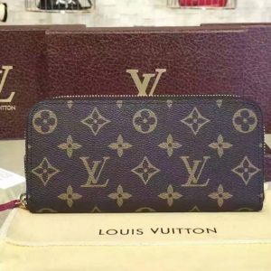 Replica Louis Vuitton M60742 Clemence Wallet Monogram Canvas