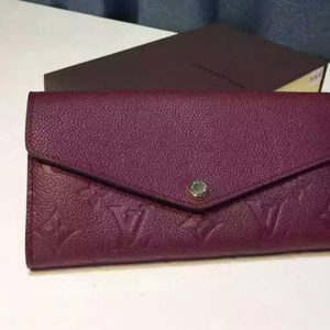 Replica Louis Vuitton M61183 Monogram Empreinte Sarah Wallet Aurore