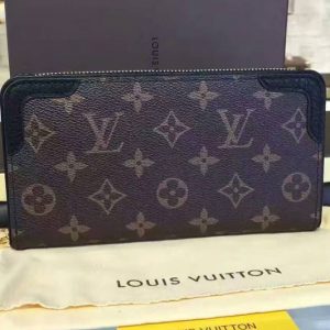 Replica Louis Vuitton M61188 Zippy Wallet Retiro Monogram Canvas Black