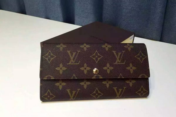 Replica Louis Vuitton M61734 Monogram Canvas Sarah Wallet