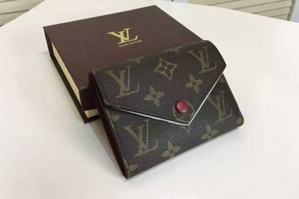 Replica Louis Vuitton M62360 Victorine Wallet Monogram Canvas Wine