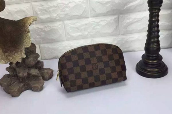 Replica Louis Vuitton N47516 Damier Ebene Canvas Cosmetic Pouch