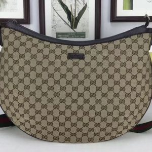 Replica Gucci 189752 GG Canvas Large Messenger Bag Coffee