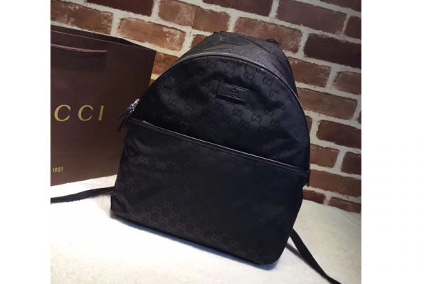 Replica Gucci 190278 GG Fabric Medium Backpack Black