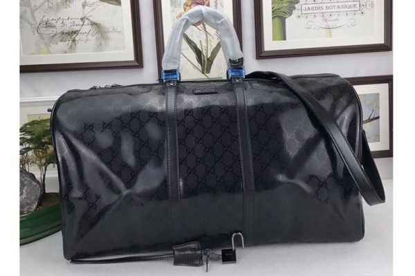 Replica Gucci 206500 GG Fabric Large Carry On Duffel Bags Black