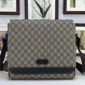 Replica Gucci 222284 GG Supreme Messenger Bags Black