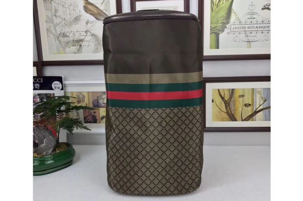 Replica Gucci 268111 Large Coffee Leather Backpack