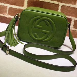 Replica Gucci 308364 Soho Leather Disco Bags Green