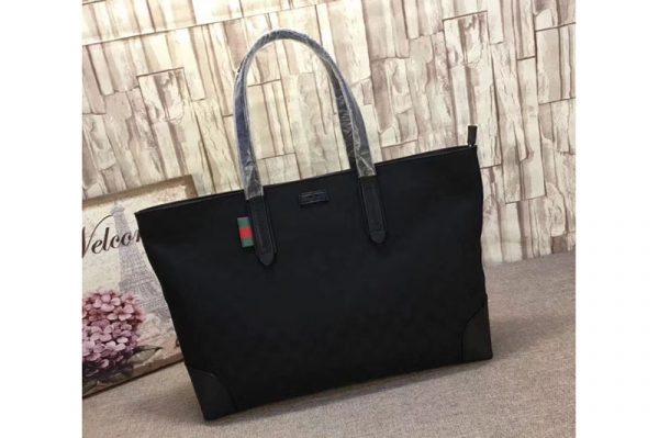 Replica Gucci 308928 Large Original GG Canvas Tote Bags Black