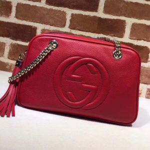 Replica Gucci 308983 Soho Shoulder Bags Red