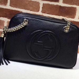 Replica Gucci 308983 Soho Shoulder Bags Black