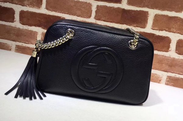 Replica Gucci 308983 Soho Shoulder Bags Black