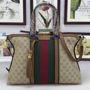 Replica Gucci 309621 Rania Original GG Top Handle Bags Apricot