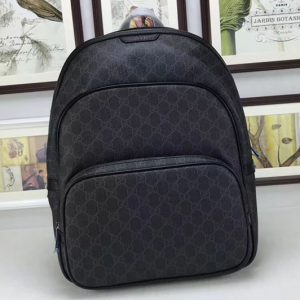 Replica Gucci 322069 Supreme Canvas Backpack Black