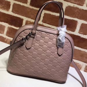 Replica Gucci 341504 Calfskin Leather Small Tote Bags Pink