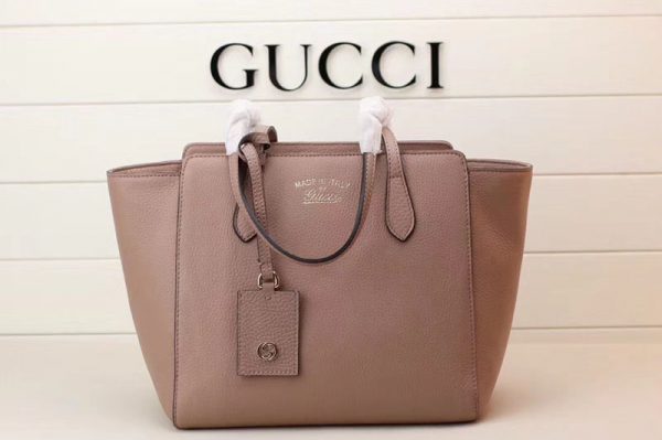 Replica Gucci 354408 Swing Leather Tote Bags Pink