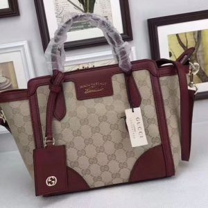 Replica Gucci 368827 Swing mini GG Canvas Top Handle Bags Wine