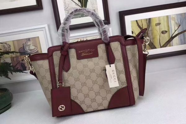 Replica Gucci 368827 Swing mini GG Canvas Top Handle Bags Wine