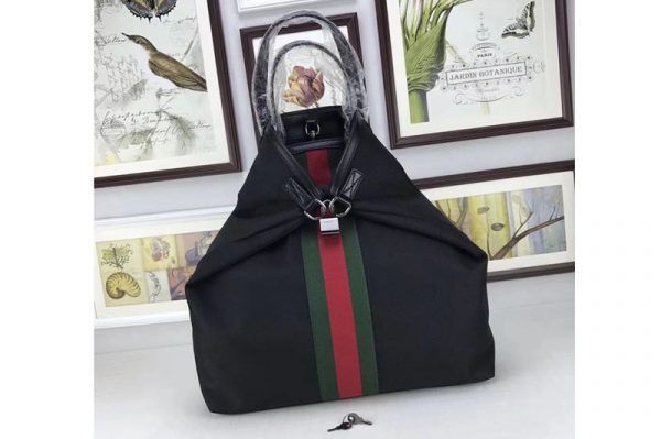 Replica Gucci 387105 Web Band Canvas Backpack/Tote