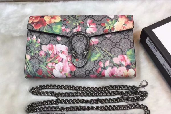 Replica Gucci 401231 Dionysus Blooms print mini chain bags