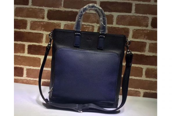 Replica Gucci 406463 Leather Tote Bags Black/Blue