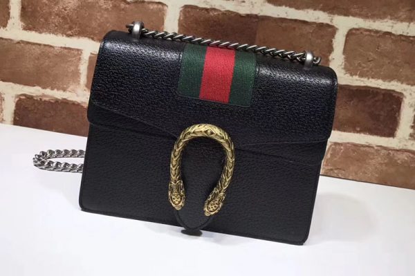 Replica Gucci 421970 Web Dionysus Lichee Pattern Mini Shoulder Bag Black