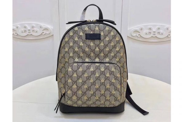 Replica Gucci 427042 Embroidered Bees GG Supreme Backpack