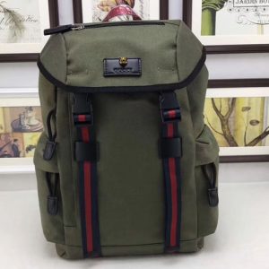 Replica Gucci 429047 Techno Canvas Techpack Backpack Small Bags Green