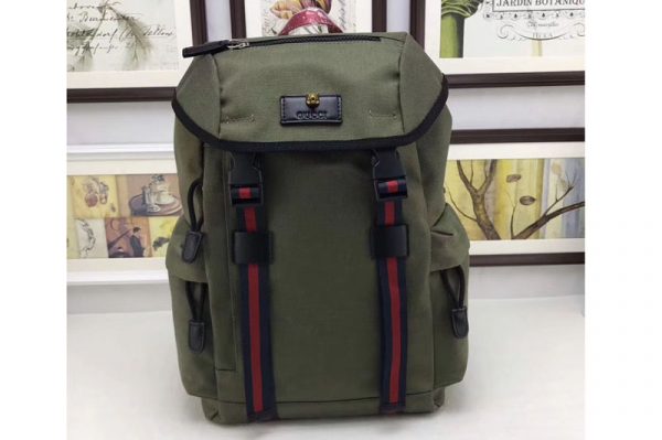 Replica Gucci 429047 Techno Canvas Techpack Backpack Small Bags Green