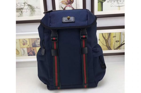 Replica Gucci 429047 Techno Canvas Techpack Backpack Small Bags Blue