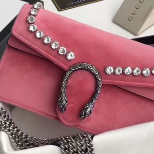 Replica Gucci 476432 Dionysus super mini bag with crystals Rose