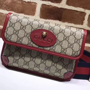 Replica Gucci 489617 Totem GG Supreme messenger Bags Red