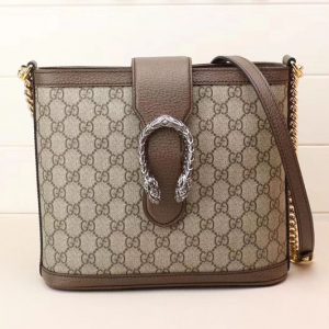 Replica Gucci 499622 Dionysus medium GG bucket bags Brown