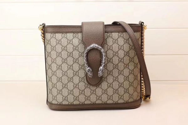 Replica Gucci 499622 Dionysus medium GG bucket bags Brown