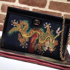 Replica Gucci 503877 Ophidia GG small shoulder bag Black