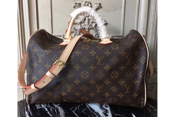 Replica Louis Vuitton M41111 Speedy 35 Bandouliere Monogram Canvas Bag